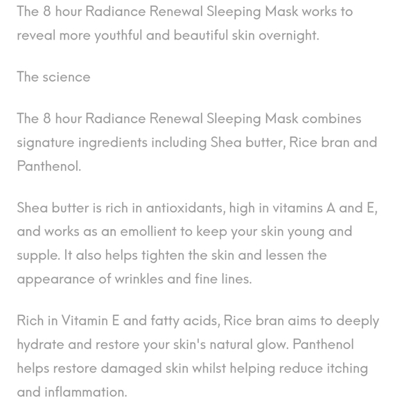 Avant 8 hour Radiance Renewal Sleeping Mask - Picture 6 of 6